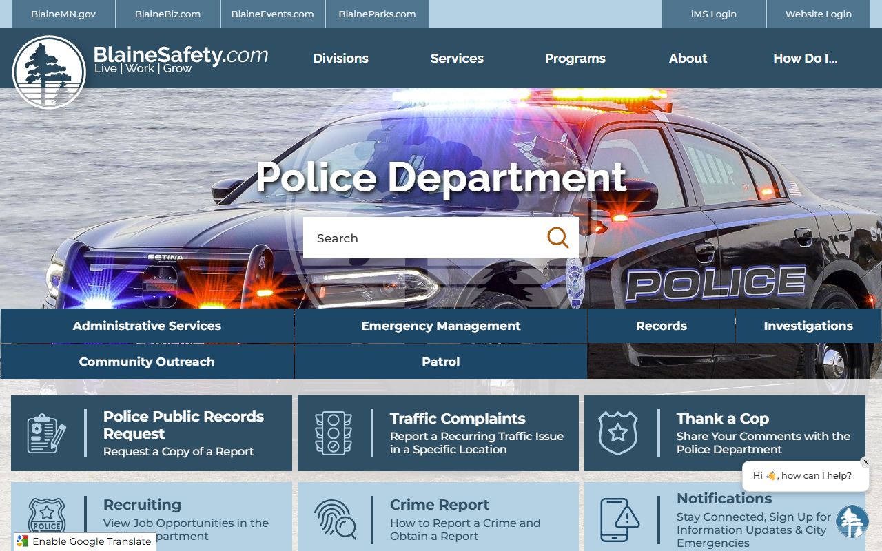 Blaine sex offenders Blaine Police Department handles predatory offender registration and notification