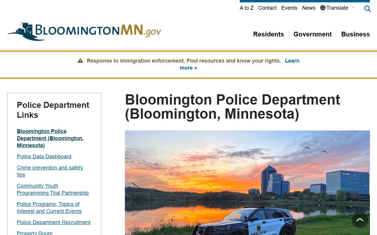 Bloomington sex offenders Bloomington Police Department page for predatory offender information
