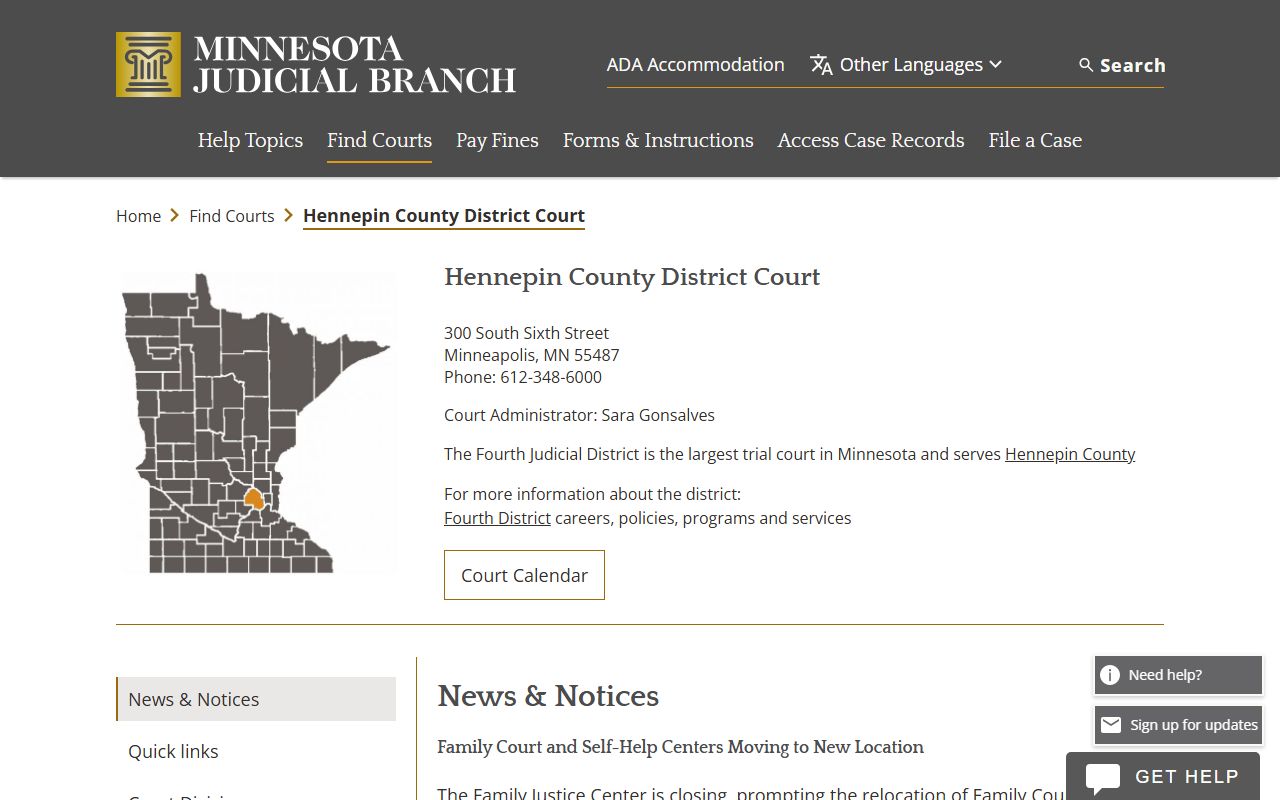 Hennepin County sex offenders district court