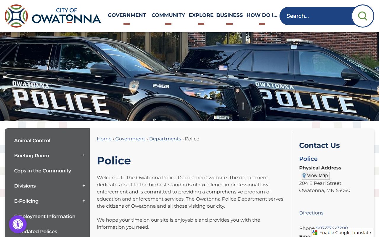 Steele County sex offenders Owatonna Police Department