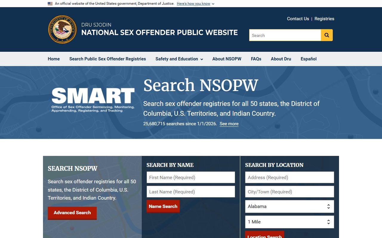 Minnesota sex offenders National Sex Offender Public Website NSOPW