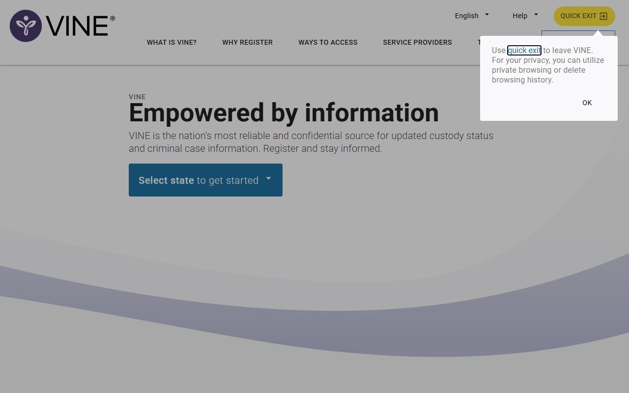 Minnesota sex offenders VINE notification system